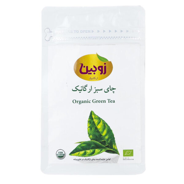 چای سبز ارگانیک زوبین 100 گرمی